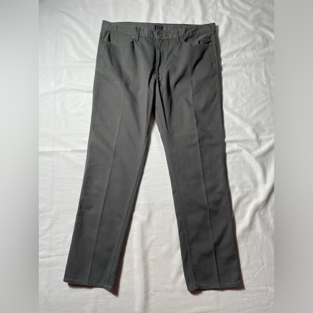 J Crew The Sutton Gray Textured pants Men’s Size 38 X 32